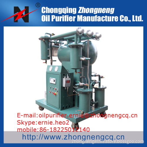 High efficient insulation/transformer oil purification